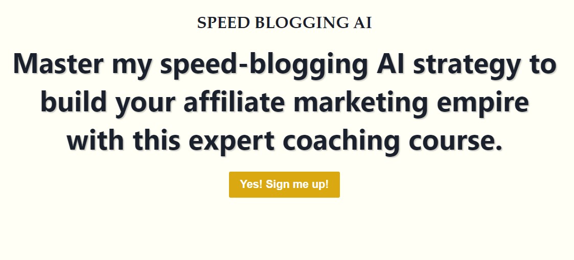 Speed Blogging AI by Erica Stone